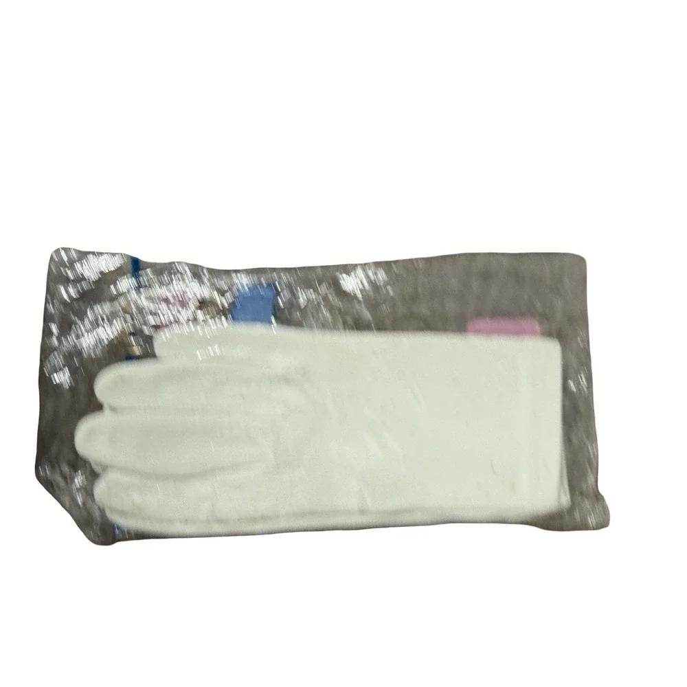 Vtg‎ Gaymode white Ladies Gloves Cute new Sz 6.5 - 8 nylon